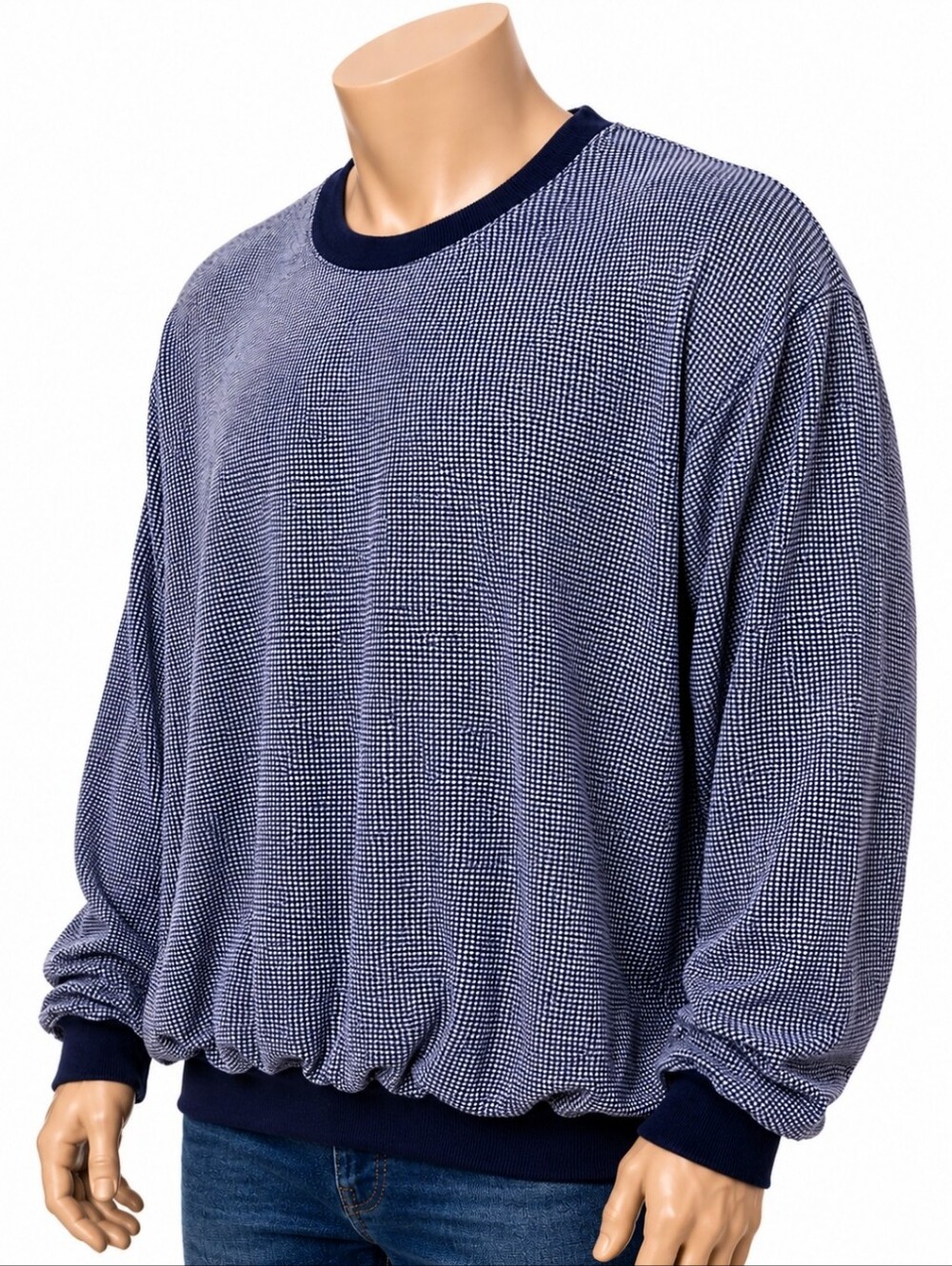 Polo Ralph Lauren Blue Sweater Men XXL Cottage Norm Y2k Vtg Boho Retro